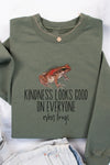 Kindness Looks Good on Everyone Sweatshirt Olive