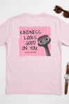 Kindness Looks Good on You T-Shirt Pale Pink