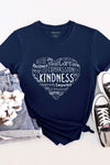 Kindness Heart T-Shirt Navy