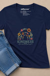 Kindness Matters V-Neck T-Shirt Navy