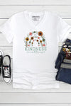Kindness Matters V-Neck T-Shirt White
