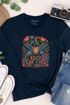Let Kindness Speak Where They Cannot Long Sleeve T-Shirt Navy