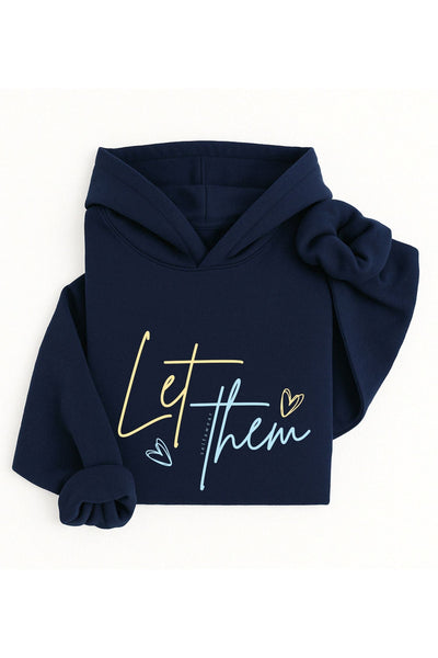 Let Them Hoodie Navy Hoodie Selfawear 