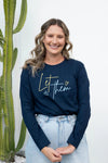 Let Them Long Sleeve T-Shirt Navy