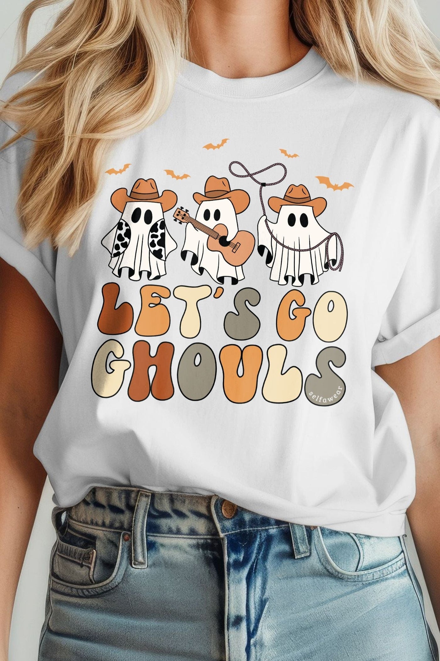 Let's Go Ghouls T-Shirt White Shirts Selfawear 