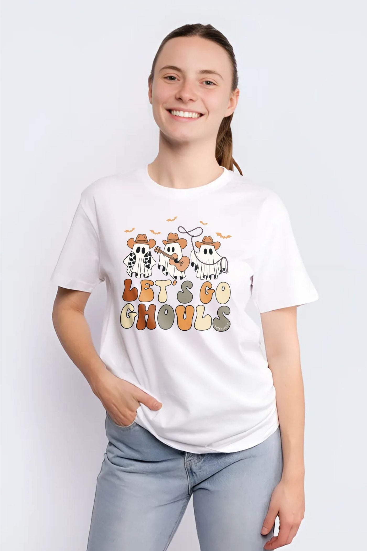 Let's Go Ghouls T-Shirt White Shirts Selfawear 