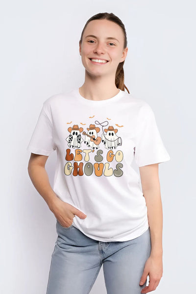 Let's Go Ghouls T-Shirt White Shirts Selfawear 