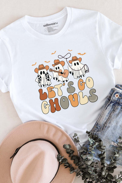 Let's Go Ghouls T-Shirt White Shirts Selfawear 