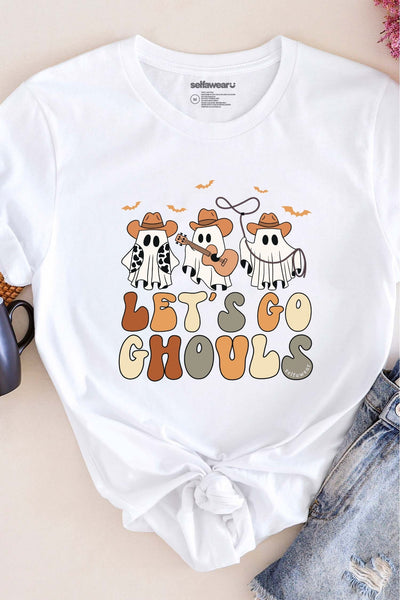 Let's Go Ghouls T-Shirt White Shirts Selfawear 