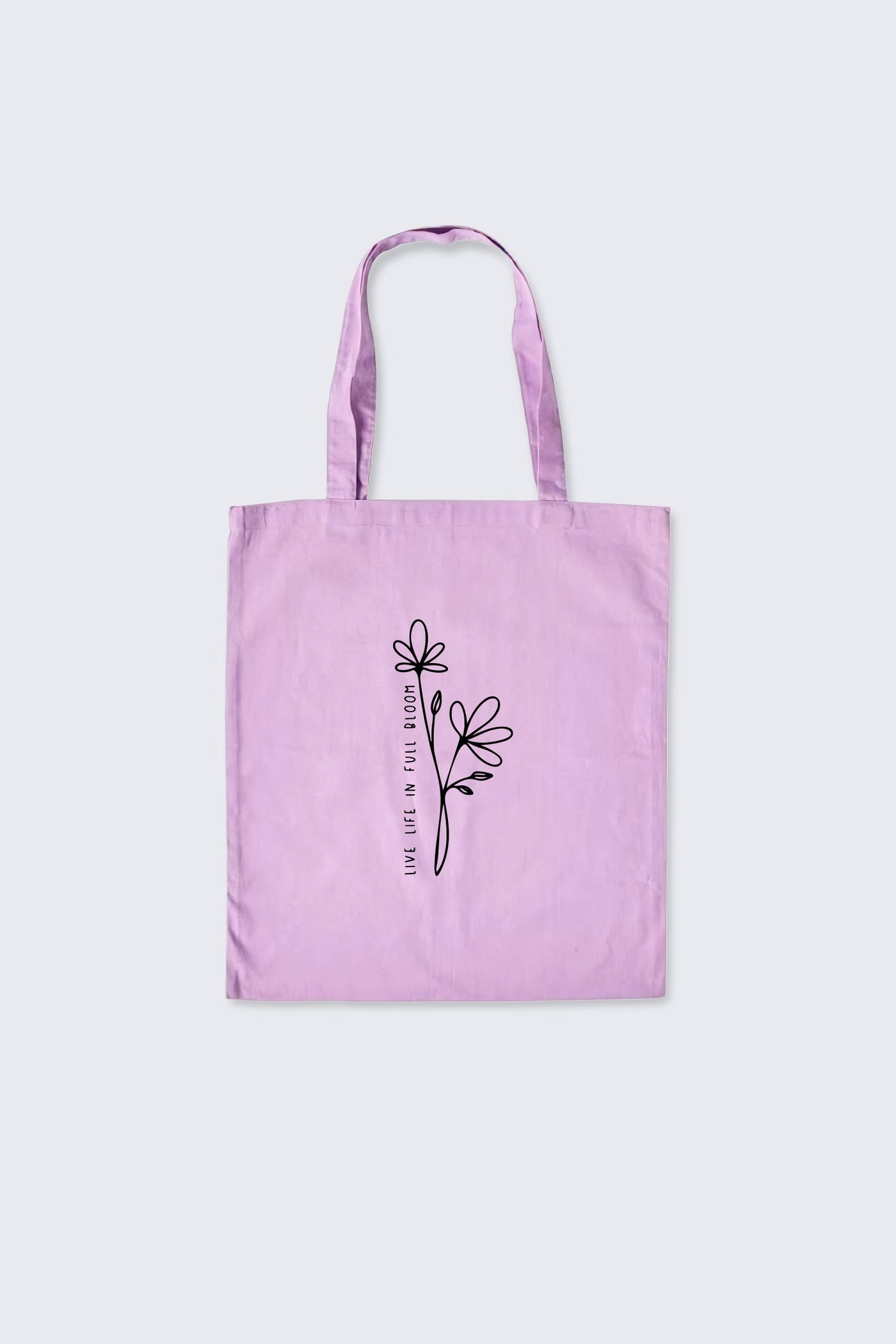 Live In Bloom Tote Bag Lilac Tote Bag Selfawear 