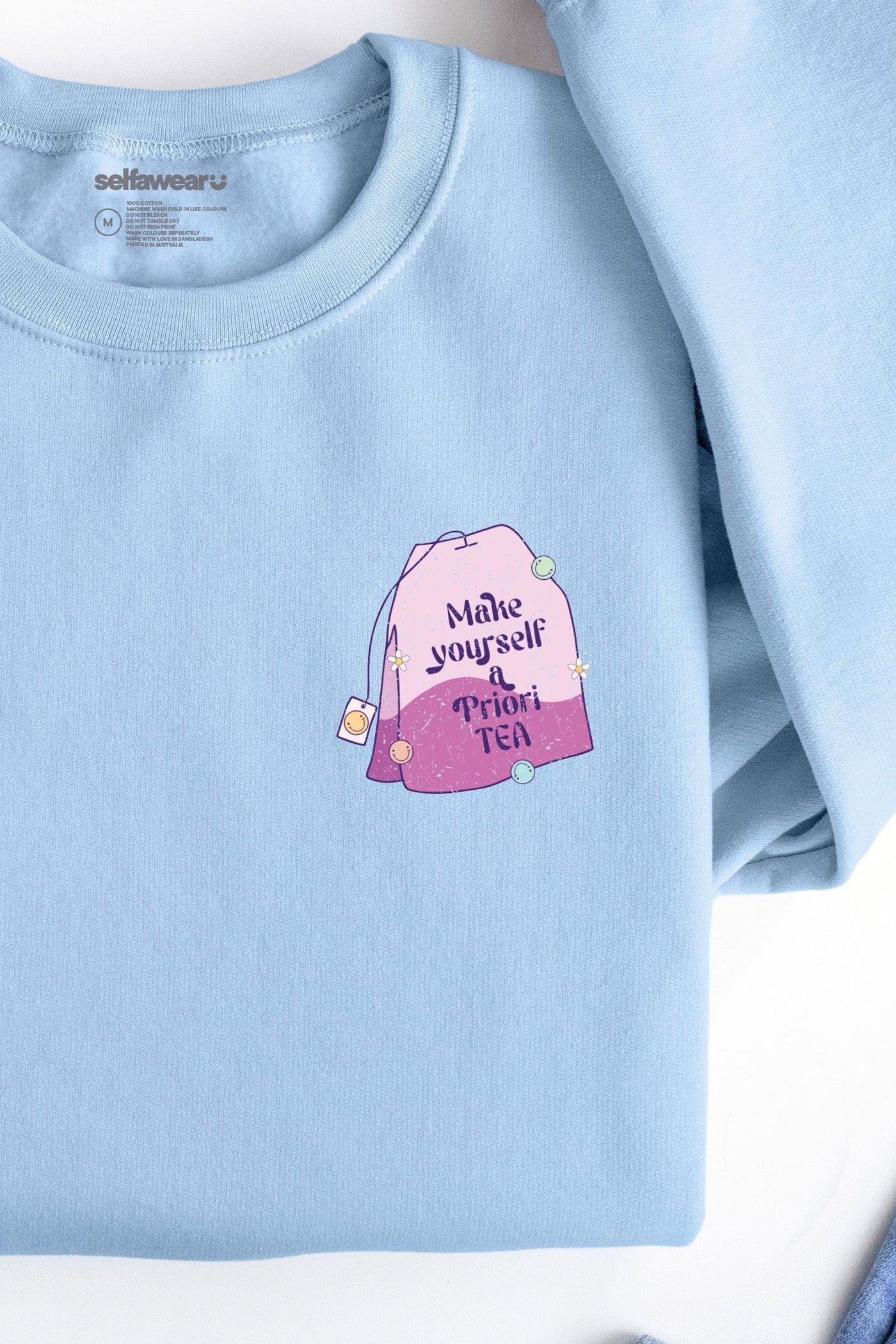 Make Yourself A Priority Sweatshirt Sky Blue Sweatshirt Selfawear 