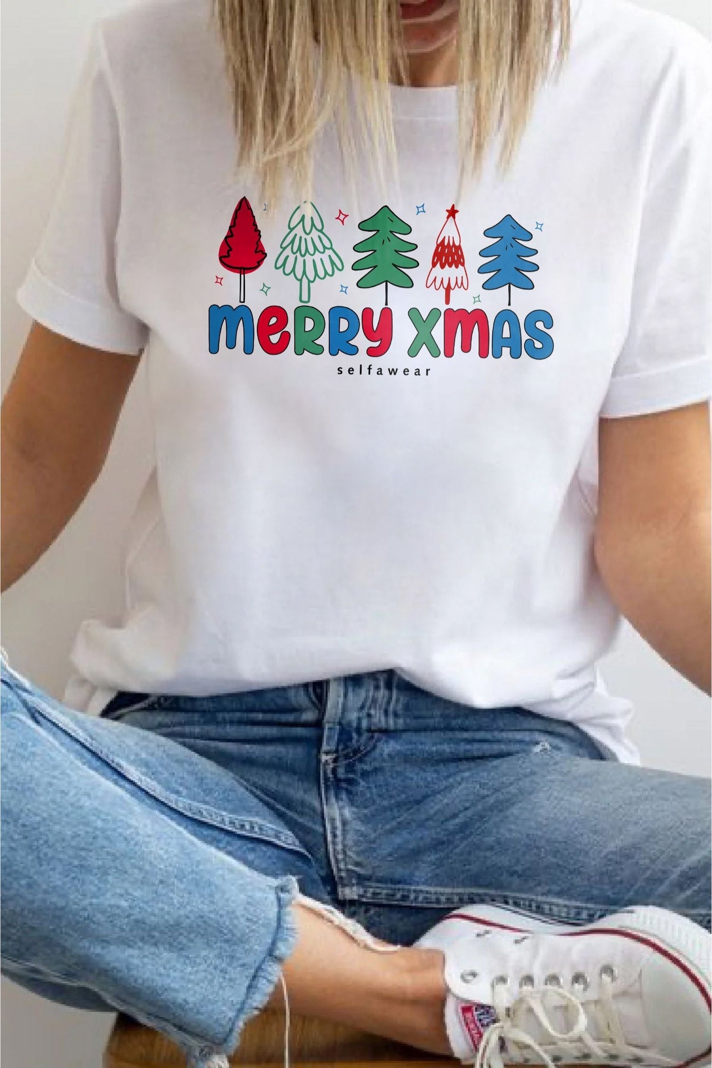 Merry Xmas T-Shirt White Shirts Selfawear 