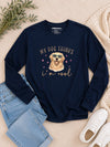 My Dog Thinks I'm Cool Long Sleeve T-Shirt Navy