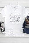 Nervous System V-Neck T-Shirt White