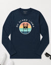New Llama (REMAKE) Long Sleeve T-Shirt Navy