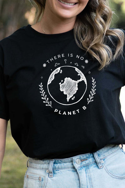No Planet B T-Shirt Black Shirts Selfawear 