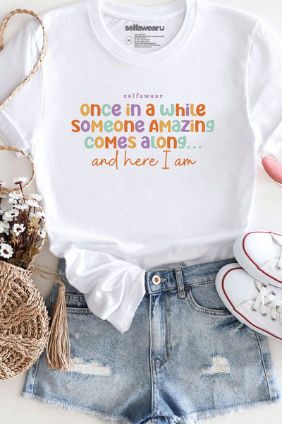 Once in a While T-Shirt White Shirts Selfawear 