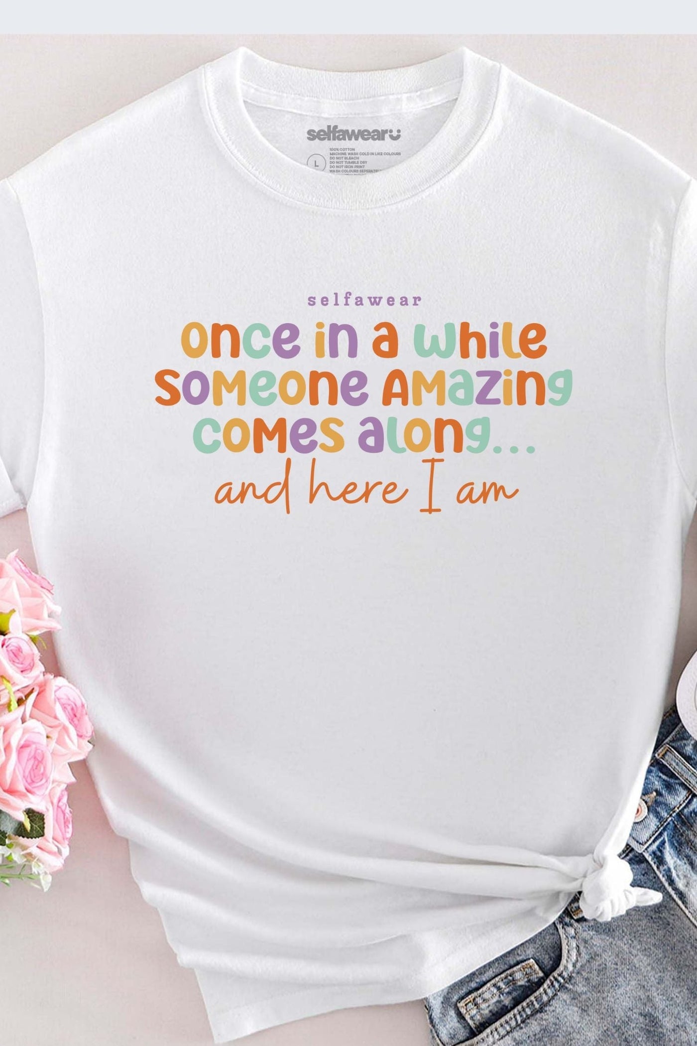 Once in a While T-Shirt White Shirts Selfawear 
