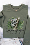 Our Home is Their Home Sweatshirt Olive
