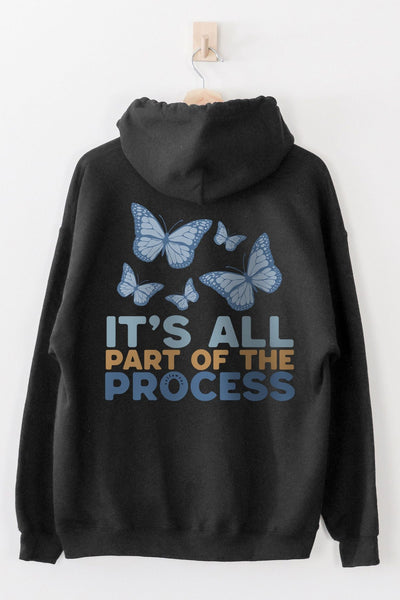 Part of the Process Hoodie Black Hoodie Selfawear 