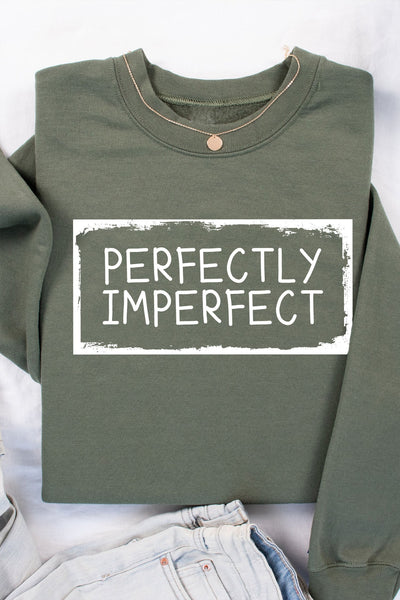 Perfectly Imperfect Sweatshirt Olive Sweatshirt Selfawear 