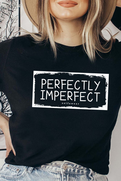 Perfectly Imperfect T-Shirt Black Shirts Selfawear 