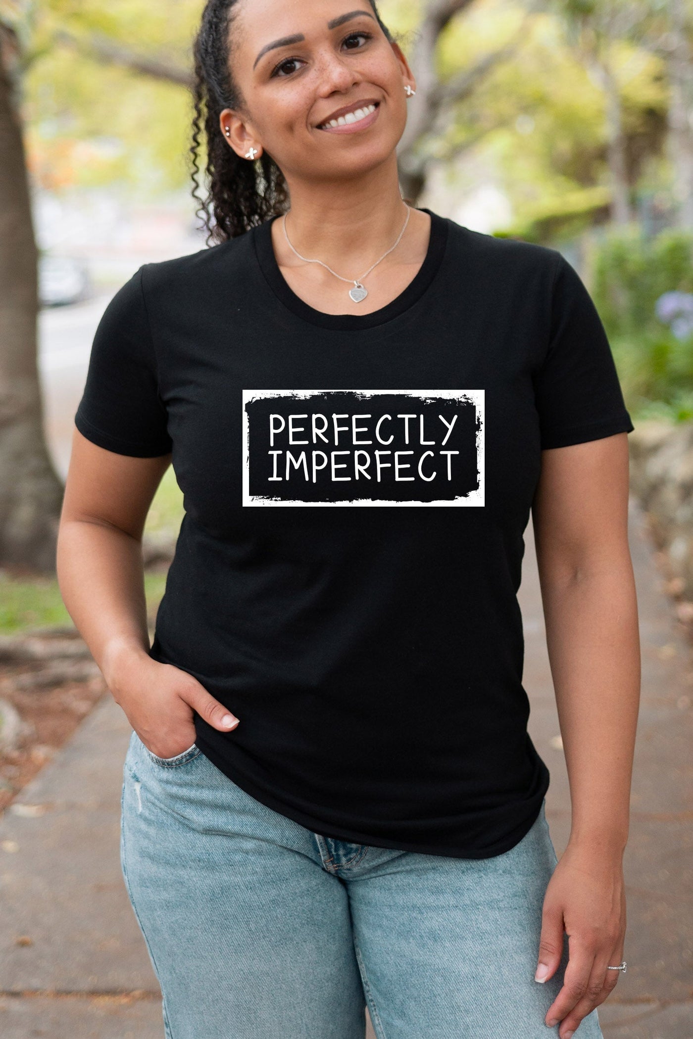 Perfectly Imperfect Tapered T-Shirt Black Shirts Selfawear 