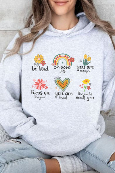 Positive Hoodie Grey Shirts Selfawear 