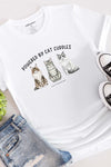 Powered by Cat Cuddles T-Shirt White