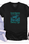 Protect Life V-Neck T-Shirt Black
