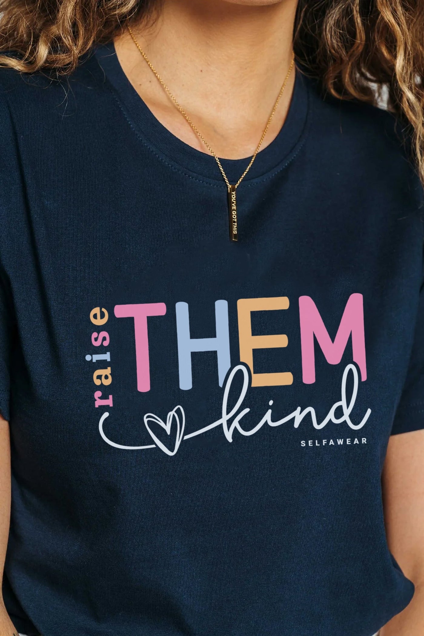 Raise Them Kind T-Shirt Navy Shirts Selfawear 