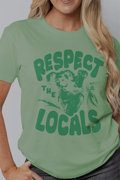 Respect The Locals T-Shirt Matcha Shirts Selfawear 