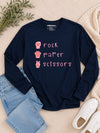 Rock Paper Scissors Long Sleeve T-Shirt Navy
