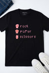 Rock, Paper, Scissors T-Shirt Black