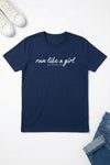 Run Like A Girl T-Shirt Navy