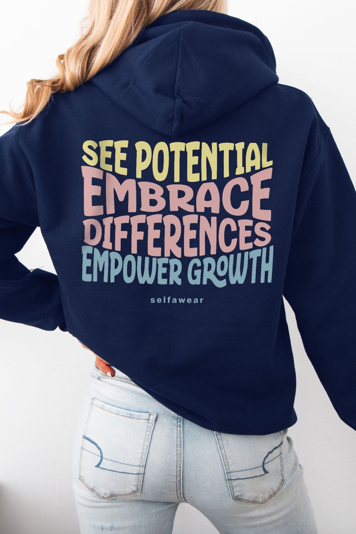 See the Potential Hoodie Navy Hoodie Selfawear 