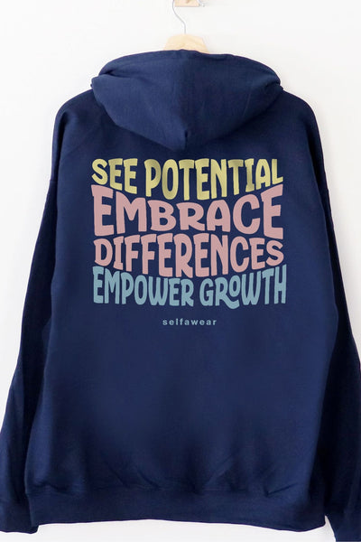 See the Potential Hoodie Navy Hoodie Selfawear 