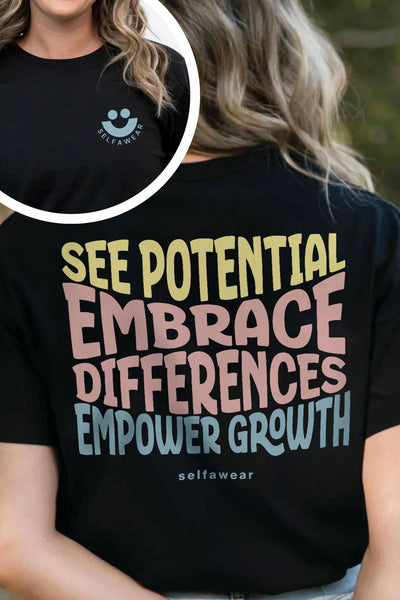 See the Potential T-Shirt Black Shirts Selfawear 