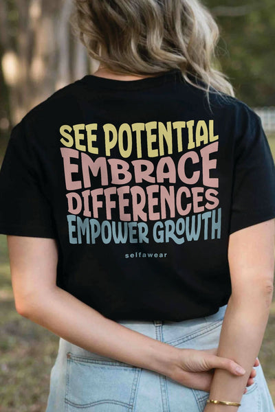 See the Potential T-Shirt Black Shirts Selfawear 