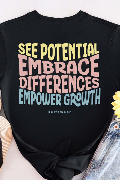 See the Potential T-Shirt Black Shirts Selfawear 