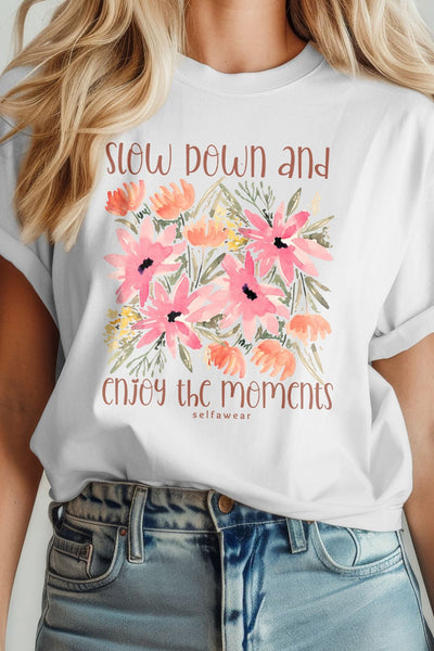 Slow Down T-Shirt White Shirts Selfawear 