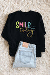 Smile Today Sweatshirt Black