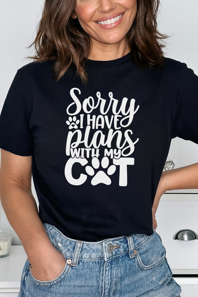 Sorry I Have Plans T-Shirt Black Shirts Selfawear 