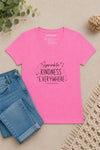 Sprinkle Kindness V-Neck T-Shirt Pink