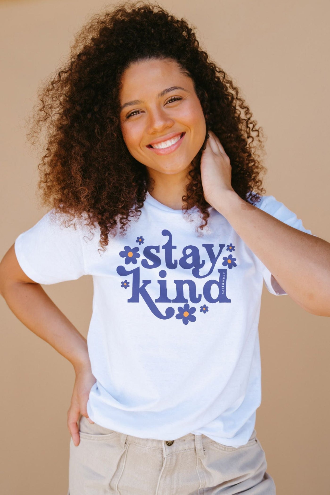 Stay Kind T-Shirt White Shirts Selfawear 