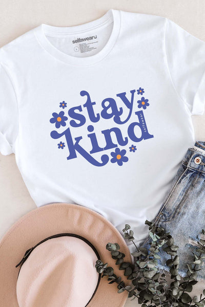 Stay Kind T-Shirt White Shirts Selfawear 
