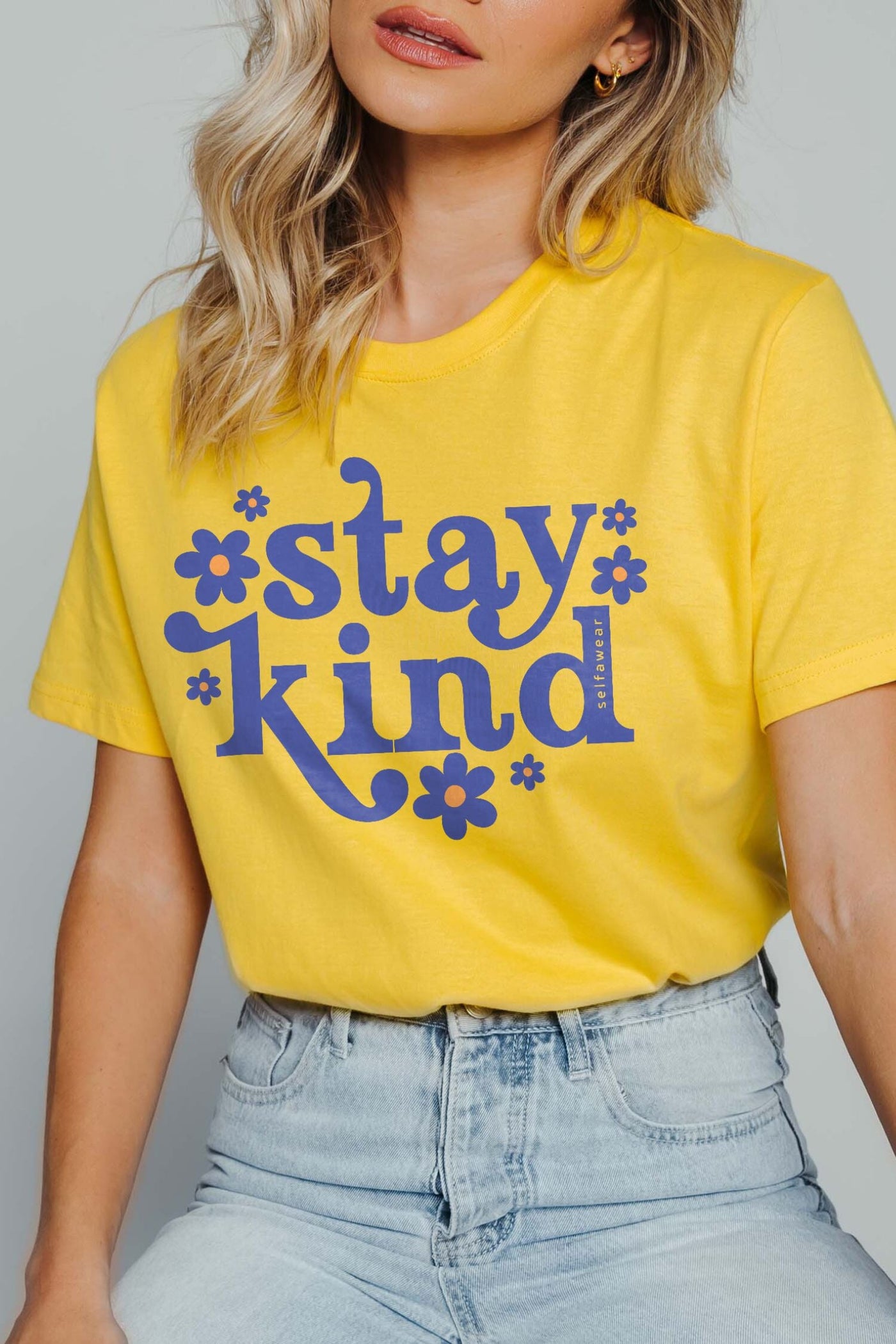 Stay Kind T-Shirt Yellow Shirts Selfawear 