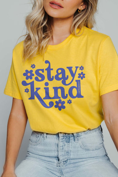 Stay Kind T-Shirt Yellow Shirts Selfawear 