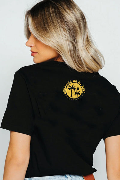 Sunshine On My Mind T-Shirt Black Shirts Selfawear 