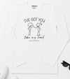 Take My Hand Long Sleeve T-Shirt White